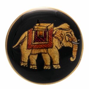 Black Rajsi Elephant Cufflinks