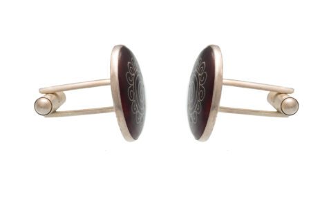 Cloisonne cufflinks (EDRC018) - Image 3