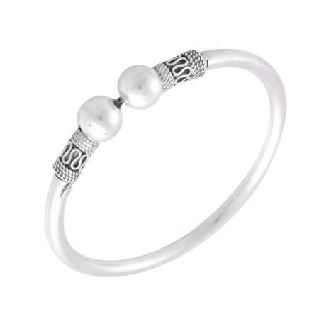 PLAIN SILVER BANGLE (SB22) - Image 3